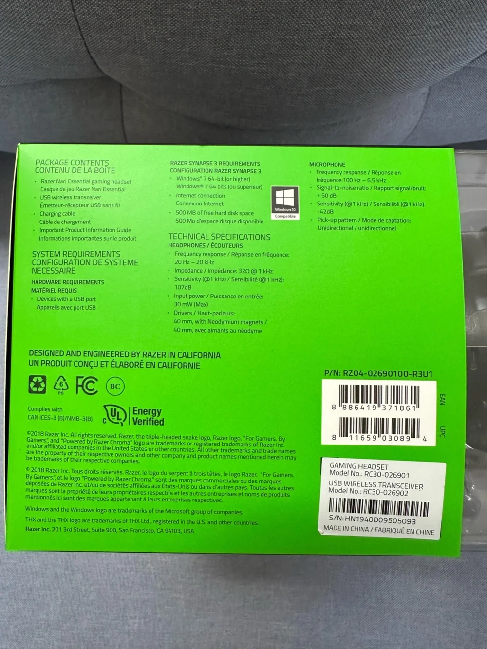 Razer used works